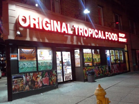 Original Tropical They start closing their doors at 8:45 pm Mon-Sat. Lottery, cold cuts, fried foods, sandwichs.No Liquors .