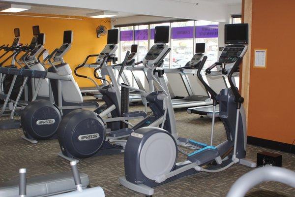 Precor treadmills, ellipticals, recumbent bikes, AMT's and more!