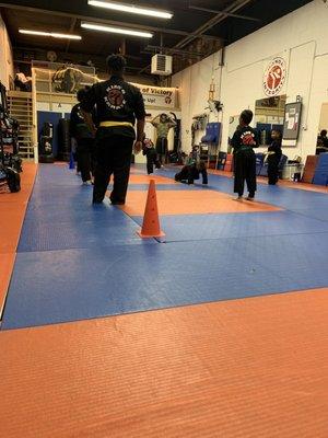 Class just starting here... thankful for such a clean and safe facility for the kids to train and grow in.