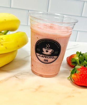 Strawberry and Banana Smoothie.
Batido de Fresa y Banana