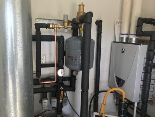 Tankless water heater install