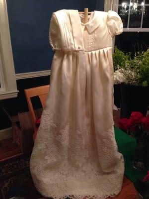 Custom christening gown