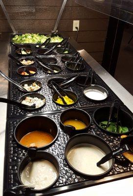 All you can eat salad bar $6.99