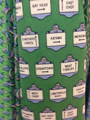 Tie with Martha's Vineyard locales on it.