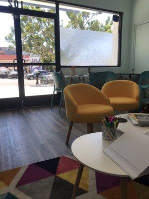 Adorably decorated waiting area!