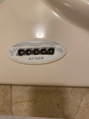 Broken control panel for jacuzzi tub