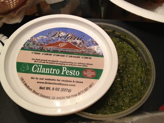 Cilantro pesto spread