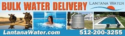 Professional bulk water delivery services throughout the Greater Austin Area