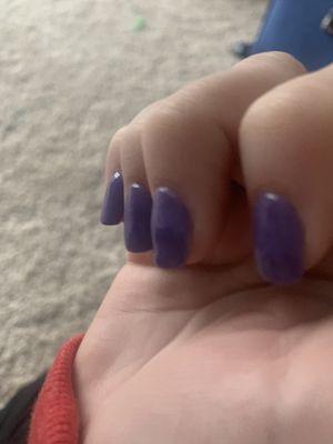 One of my nails has a literal mountain