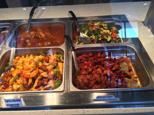 Curry Chicken/ Beef-Broccoli Spicy Chicken /  Sweet Sour Chicken