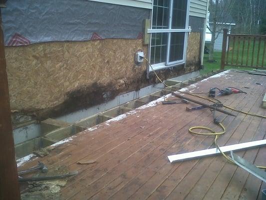 Results of an improperly installed deck