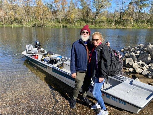 Fly fishing makes a great outing for couples.