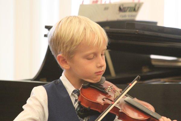 Henry,  one of my beginners at recital,