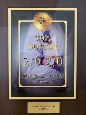 Selected Top Doctor Award 2020