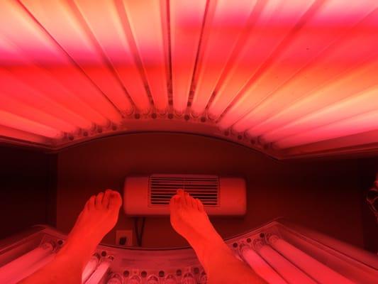 And that red light therapy treatment