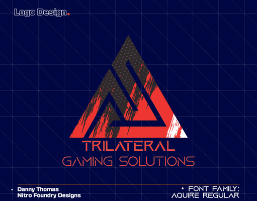 Logo Design for "Trilateral Gaming Solutions" Branding Package