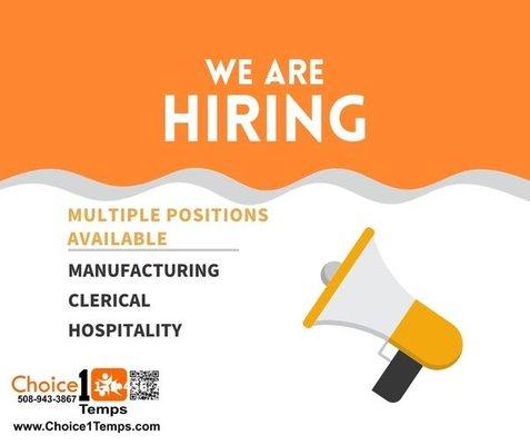 We are hiring