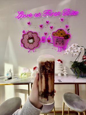 Tira-Miss-U milk tea with crystal boba