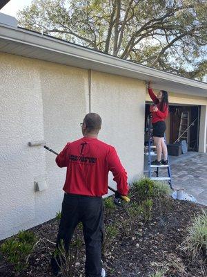 We take on any size exterior painting projects.