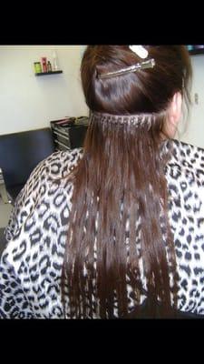 Beaded hair extensions