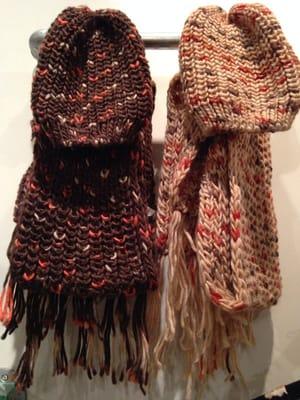 Knitted scarfs with beanies for $20