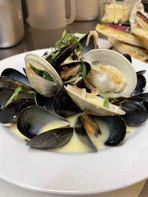 Steamed little necks & P.E.I mussels