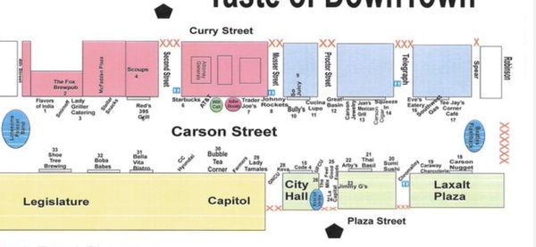 2023 map of vendors and bands