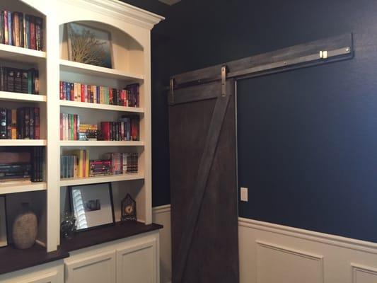 Built from scratch barn door