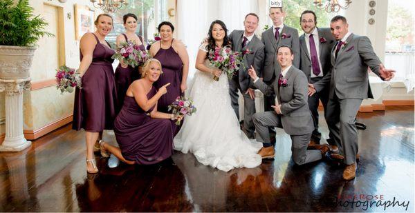 Hannah and Matthew's Bridal Party at Caffe Luna