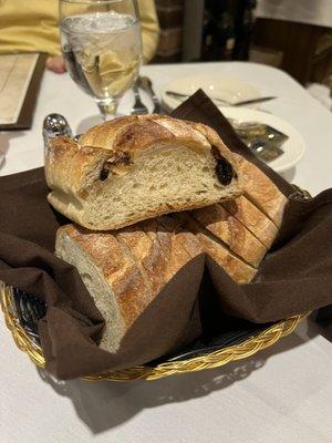 Bread including olive bread