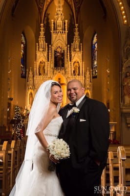 First wedding of 2016.  Beautiful Celeste and Mark at St. Joseph's Catholic Church San Antonio.