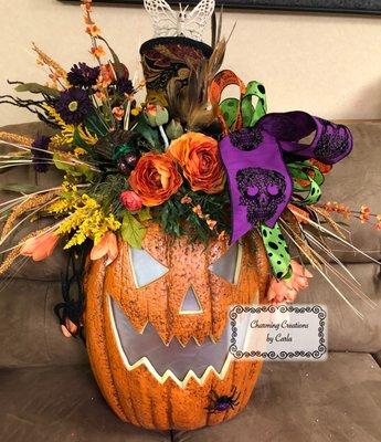 Extraordinary Whimsical Pumpkin Centerpiece