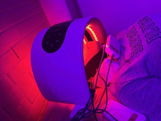 Red light therapy on Double Chin and Face