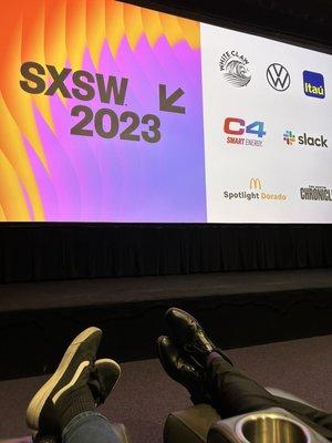 First film of SXSW 2023. Front row seat.