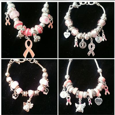 Breast Cancer Awareness Charm Bracelets