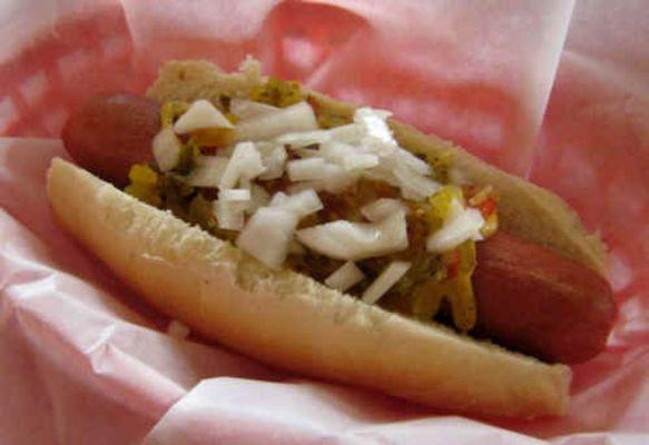 Our top seller the Nathans beef frank $4.00