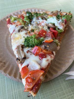 Excellent veggie slice!