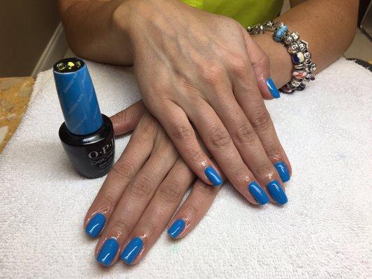 OPI - Fearlessly Alice; gel nails by Iraida