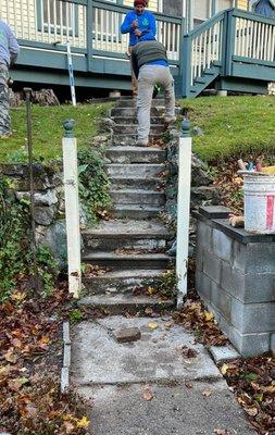 Front Stairs before
 :-(