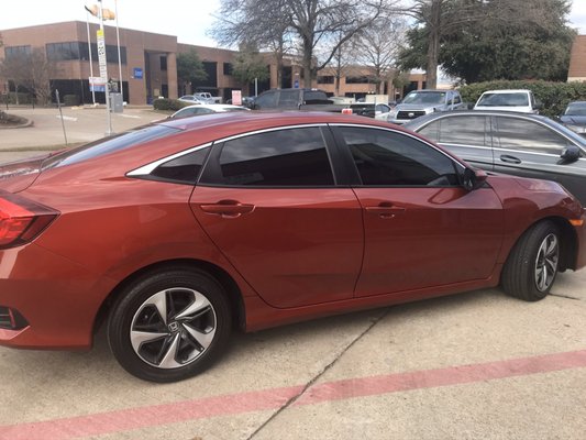 2019 Honda Civic with 17,500 miles. Clean and excellent for my college student.