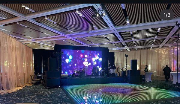 High resolution video walls and led dance floors