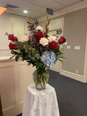 Simple flower arrangement