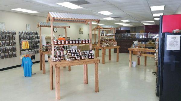 Inside our store in Elgin, TX. We also sell items from other local vendors!