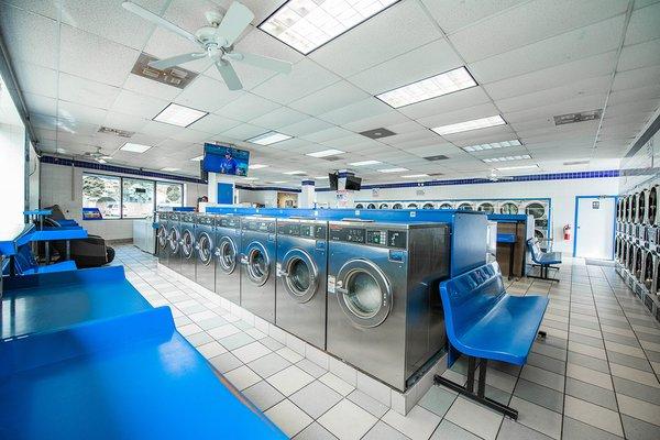 Laundromat interior