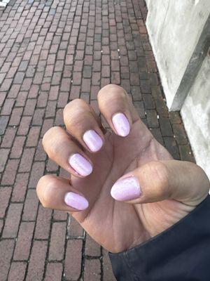 Nails immediately after