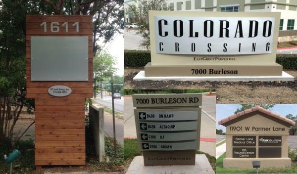 Monument signs