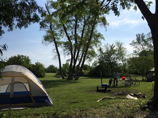 Camping @ Middle Bass Island State Park