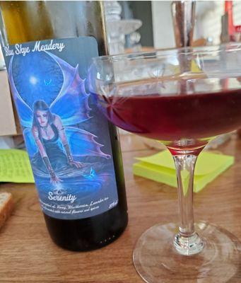 Serenity... delicious blackberry mead!