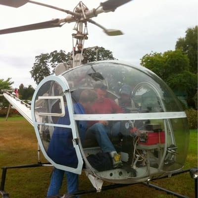 Holmes Helicopters offers aerial tours and instruction out if Sportsman Airpark