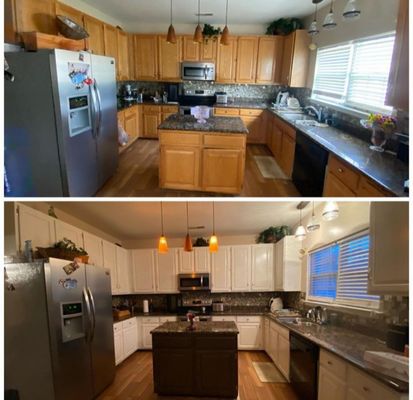 Before & after high quality interior paint job.